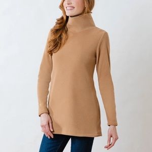 NWT Dudley Stephens Cobble Hill Turtleneck in Camel